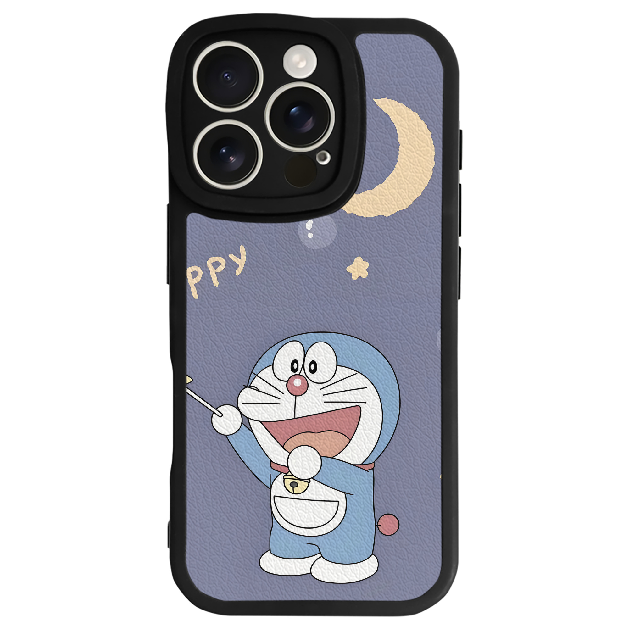 （画像用） ドラえもん Doraemon 【iPhone 16シリーズ対応】シリコンスマホケース（レザー調） 材質：シリコン
